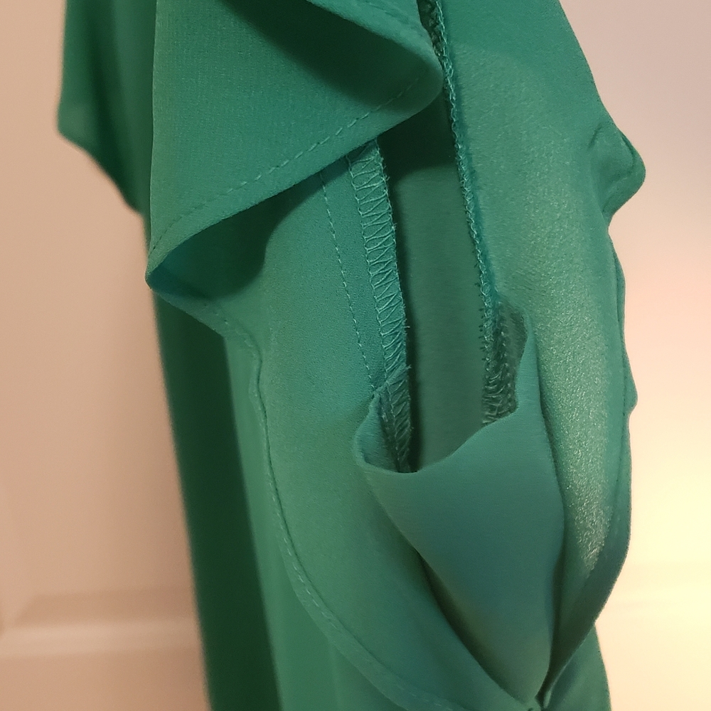 NWOT Green summer blouse 2X - Picture 7 of 15